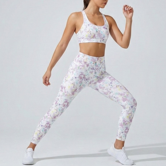 RBX Pants - RBX Active High Waisted Mosaic Print Leggings with Pockets.